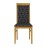Brooklyn Soft Oak Dining Chairs with Black Padded Seat & Back (2 Pack)