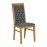 Brooklyn Soft Oak Dining Chairs with Green Padded Seat & Back (2 Pack)