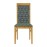 Brooklyn Soft Oak Dining Chairs with Green Padded Seat & Back (2 Pack)