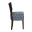 Asti Walnut Dining Chair with Blue Padded Seat and Back (2 Pack)