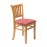Manhattan Soft Oak Dining Chair with Red Diamond Padded Seat (2 Pack)