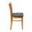 Manhattan Soft Oak Dining Chair with Black Diamond Padded Seat (2 Pack)