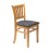 Manhattan Soft Oak Dining Chair with Black Diamond Padded Seat (2 Pack)