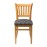 Manhattan Soft Oak Dining Chair with Black Diamond Padded Seat (2 Pack)