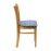 Manhattan Soft Oak Dining Chair with Blue Diamond Padded Seat (2 Pack)