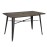 Bolero Complete Outdoor Aluminium Table Dark Wood Effect 1200x760mm