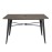 Bolero Complete Outdoor Aluminium Table Dark Wood Effect 1200x760mm