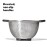 OXO Steel Colander 2.8Ltr
