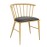 Bolero Harrowdene Padded Metal Side Chairs Wood Effect (2 Pack)