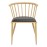 Bolero Harrowdene Padded Metal Side Chairs Wood Effect (2 Pack)