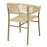 Bolero Florence Natural Rope Twist Wicker Chairs (2 Pack)