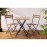 Bolero Perth Wood Effect Pavement Style Steel Folding Chairs (2 Pack)