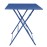 Bolero Perth Dark Navy Pavement Style Steel Table Square 600mm