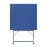 Bolero Perth Dark Navy Pavement Style Steel Table Square 600mm