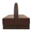 Double Booth in Bison Espresso Vinyl