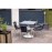 Bolero Aluminium and PE Wicker Chairs Black (4 Pack)