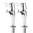 Vogue Basin Pillar Lever Taps (2 Pack)