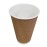 Fiesta Recyclable Coffee Cups Ripple Wall Kraft 455ml / 16oz (25 Pack)