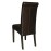 Bolero Curved Back Leather Chairs Dark Brown (2 Pack)