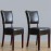 Bolero Chunky Faux Leather Chairs Dark Brown (2 Pack)