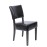 Bolero Chunky Faux Leather Chairs Dark Brown (2 Pack)