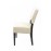 Bolero Chunky Faux Leather Chairs Cream (2 Pack)