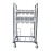 Craven Steel Two Tier Cutlery and Tray Dispense Trolley