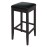 Bolero Faux Leather High Bar Stools Black (2 Pack)