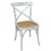 Bolero Blue Bentwood Chairs with Metal Cross Backrest (2 Pack)