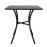 Bolero Black Steel Patterned Square Bistro Table 700mm