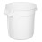 Vogue Polypropylene Round Container Bin White 38Ltr