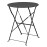 Bolero Perth Black Pavement Style Steel Table Round 600mm