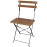 Bolero Faux Wood Bistro Chair (2 Pack)