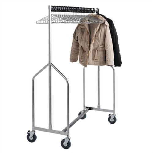 Z Rails For Uniforms Heavy Duty Z Garment Rail With 25 Anti Theft Hangers