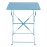Bolero Perth Blue Pavement Style Steel Table Square 600mm