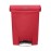 Rubbermaid Slim Jim Front Step-On Pedal Bin Red 30Ltr