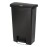 Rubbermaid Slim Jim Front Step-On Pedal Bin Black 50Ltr