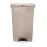 Rubbermaid Slim Jim Front Step-On Pedal Bin Beige 68Ltr