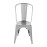 Bolero Bistro Steel Side Chairs Gun Metal Grey (4 Pack)