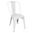 Bolero Bistro Steel Side Chair White (4 Pack)