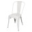 Bolero Bistro Steel Side Chair White (4 Pack)