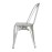 Bolero Bistro Galvanised Steel Side Chairs (4 Pack)