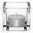Olympia Glasses Tealight Holders Square Clear (6 Pack)