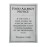 Vogue Brushed Steel Food Allergy Sign A4