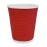 Fiesta Recyclable Coffee Cups Ripple Wall Red 225ml / 8oz (25 Pack)