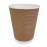 Fiesta Recyclable Coffee Cups Ripple Wall Kraft 340ml / 12oz (25 Pack)