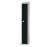 Elite Single Door Camlock Locker with Sloping Top Black