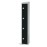 Elite Four Door Padlock Locker Black with Sloping Top