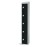 Elite Five Door Camlock Locker with Sloping Top Black