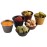 APS Dip Bowls Grey/Black 40ml (6 Pack)
